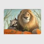 Холст 30 х 45 см Лев и Енот