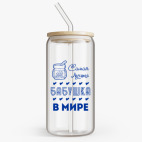 Банка с бамбуковой крышкой