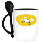 Кружка с ложкой