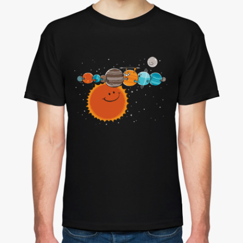Футболка с принтом Парад Планет