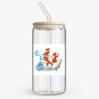 Банка с бамбуковой крышкой