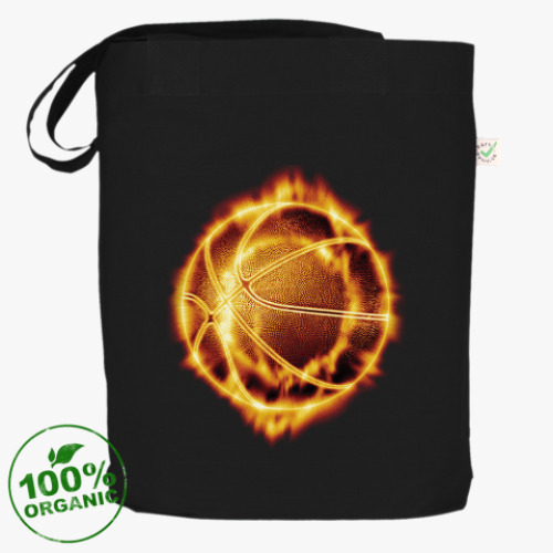 Сумка шоппер с принтом Баскетбольный мяч