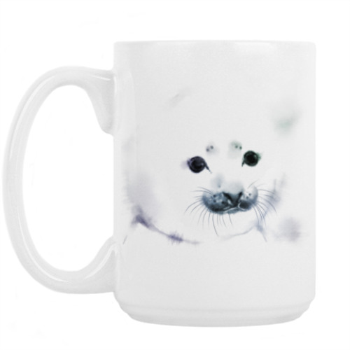 Кружка с принтом Малыш тюлень