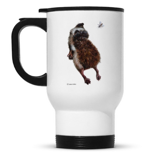 Кружка-термос с принтом I love hedgehogs