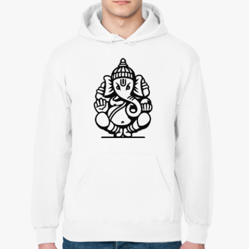 Толстовка худи с принтом Ганеша Ганапати