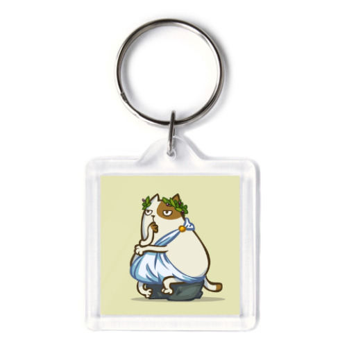 Брелок с принтом Пятничный Котик №12