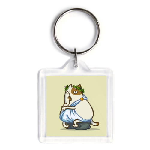 Брелок с принтом Пятничный Котик №12