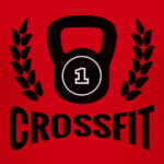 Кроссфит логотип с гирей