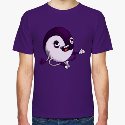 Футболка с принтом Иньянчик / Спокойный Инь Ян / Tranquil Yin Yang