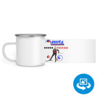 Кружка металлическая белая (круговая запечатка)