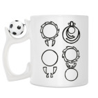 Кружка с футбольным мячиком