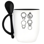 Кружка с ложкой