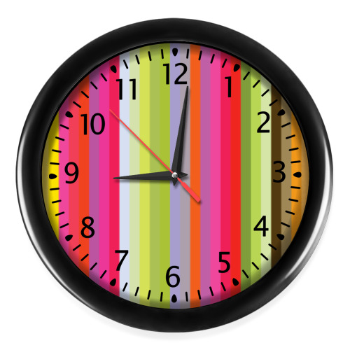 Настенные часы с принтом Флюид