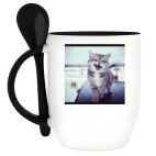 Кружка с ложкой