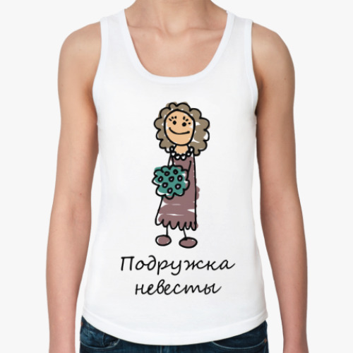 Женская майка с принтом Подружка невесты