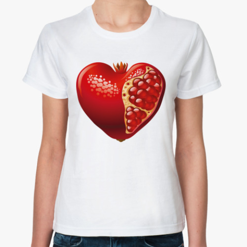 Классическая футболка с принтом  TrueLove