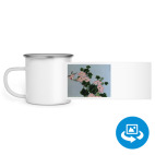 Кружка металлическая белая (круговая запечатка)