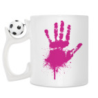 Кружка с футбольным мячиком