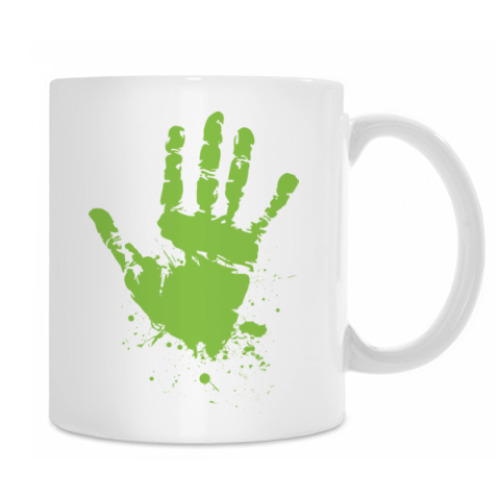 Кружка с принтом Ладони