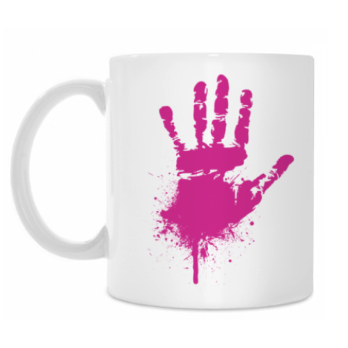 Кружка с принтом Ладони