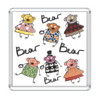 Магнит 6.5 x 6.5 см  &#039;Медведы&#039;