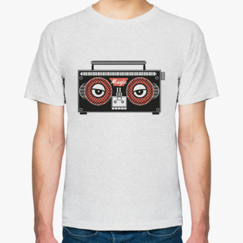 Футболка с принтом Ретро магнитофон
