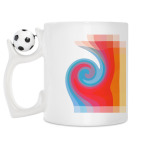 Кружка с футбольным мячиком