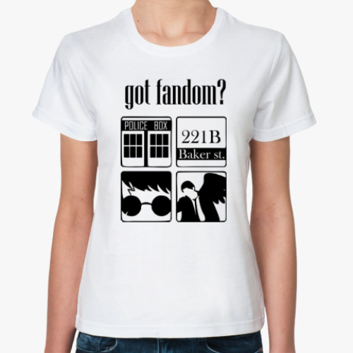 Классическая футболка с принтом Doctor Who,Шерлок,Суперы