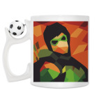 Кружка с футбольным мячиком