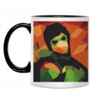 Кружка двухцветная