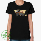 Женская футболка органик