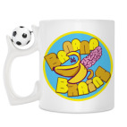 Кружка с футбольным мячиком