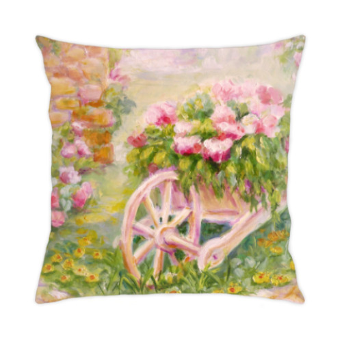 Подушка с принтом Уютный уголок