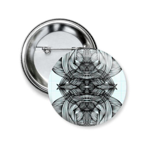 Значок 50мм с принтом графика