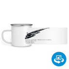 Кружка металлическая белая (круговая запечатка)