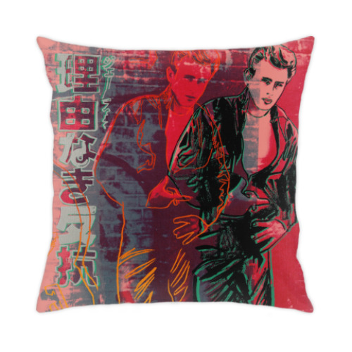 Подушка с принтом James Dean Джеймс Дин