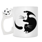 Кружка с футбольным мячиком