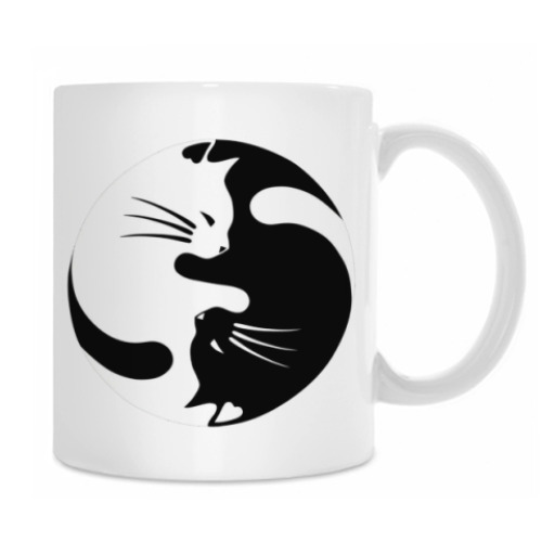 Кружка с принтом Инь Ян