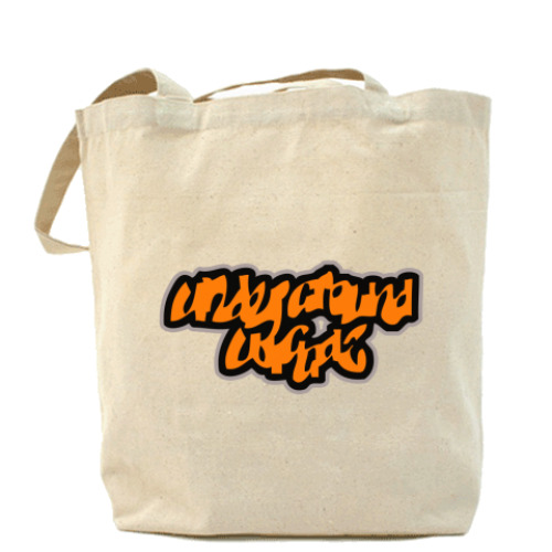 Сумка шоппер с принтом UGW