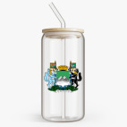 Банка с бамбуковой крышкой