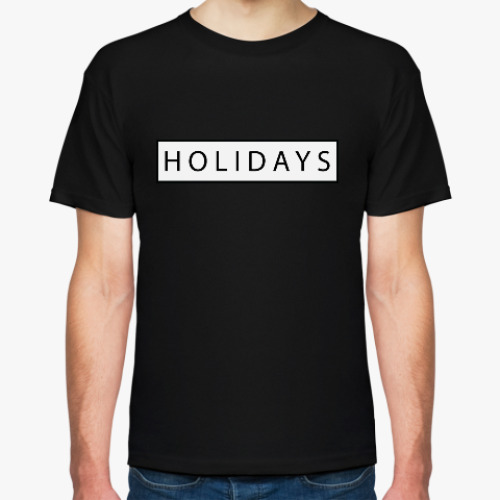 Футболка с принтом Holidays/ праздники