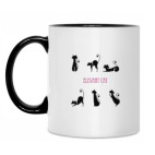 Кружка двухцветная