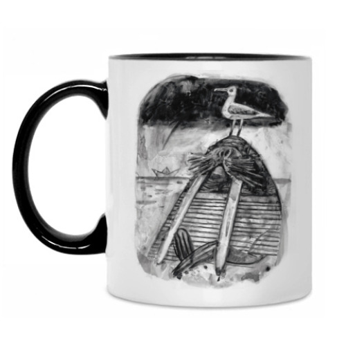 Кружка с принтом Морж