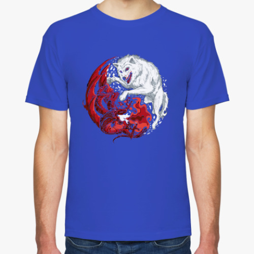 Футболка с принтом Огонь и лед