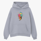 Толстовка худи оверсайз