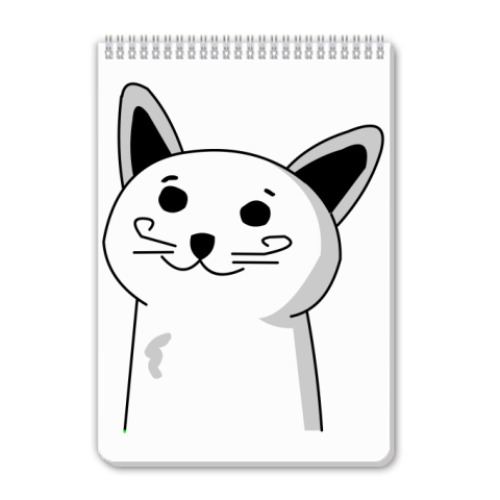 Блокнот с принтом кот который знает