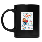 Кружка цветная UV-DTF