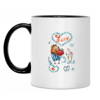 Кружка двухцветная