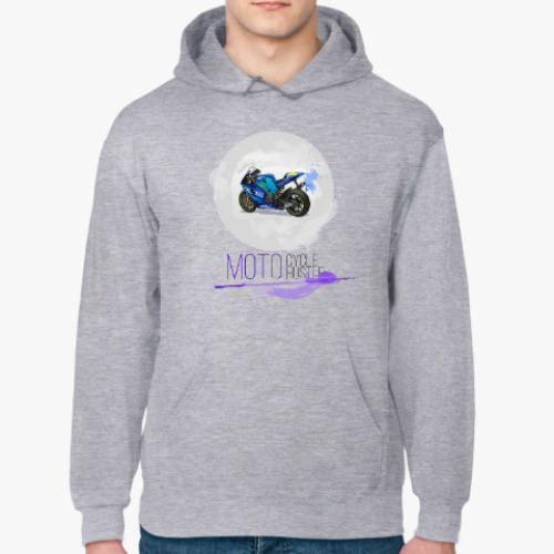 Толстовка худи с принтом MOTO cycle hustle