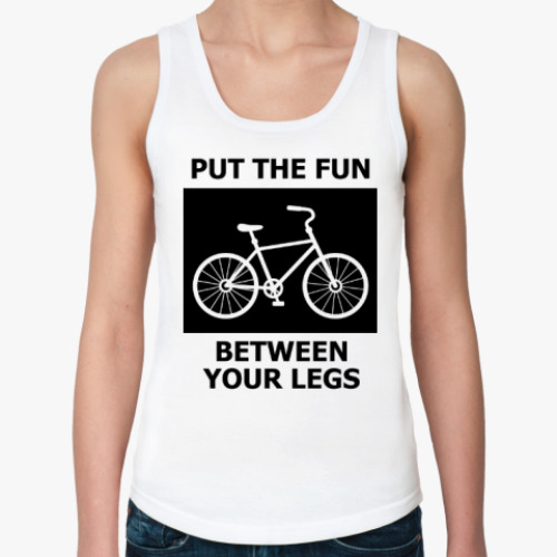 Женская майка с принтом Велосипед